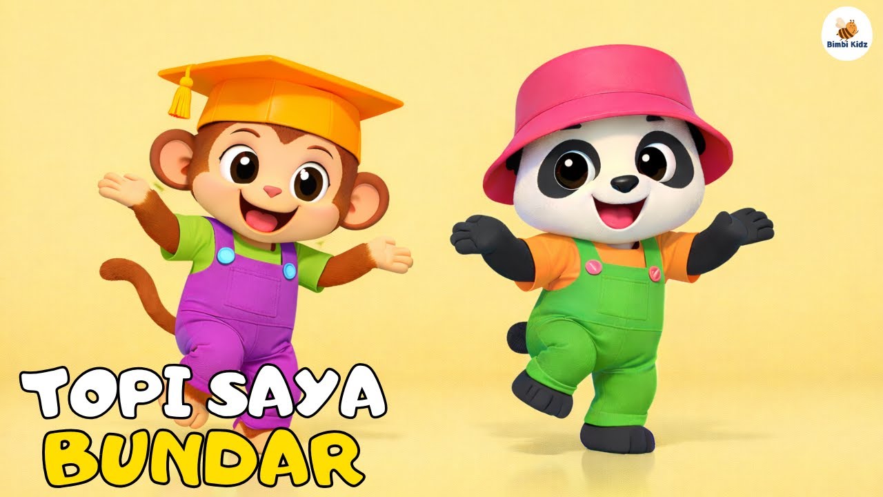 Lagu Anak Anak - TOPI SAYA BUNDAR - Topi Bentuk Kotak - Lagu Anak & Balita Indonesia Viral Terbaru