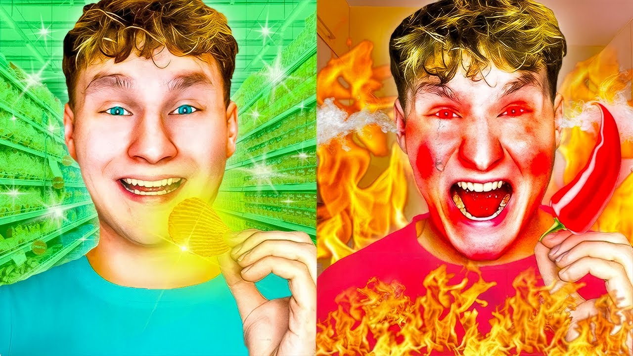 GYENGE vs LEGERŐSEBB Csipős Étel Kóstolás!🥵