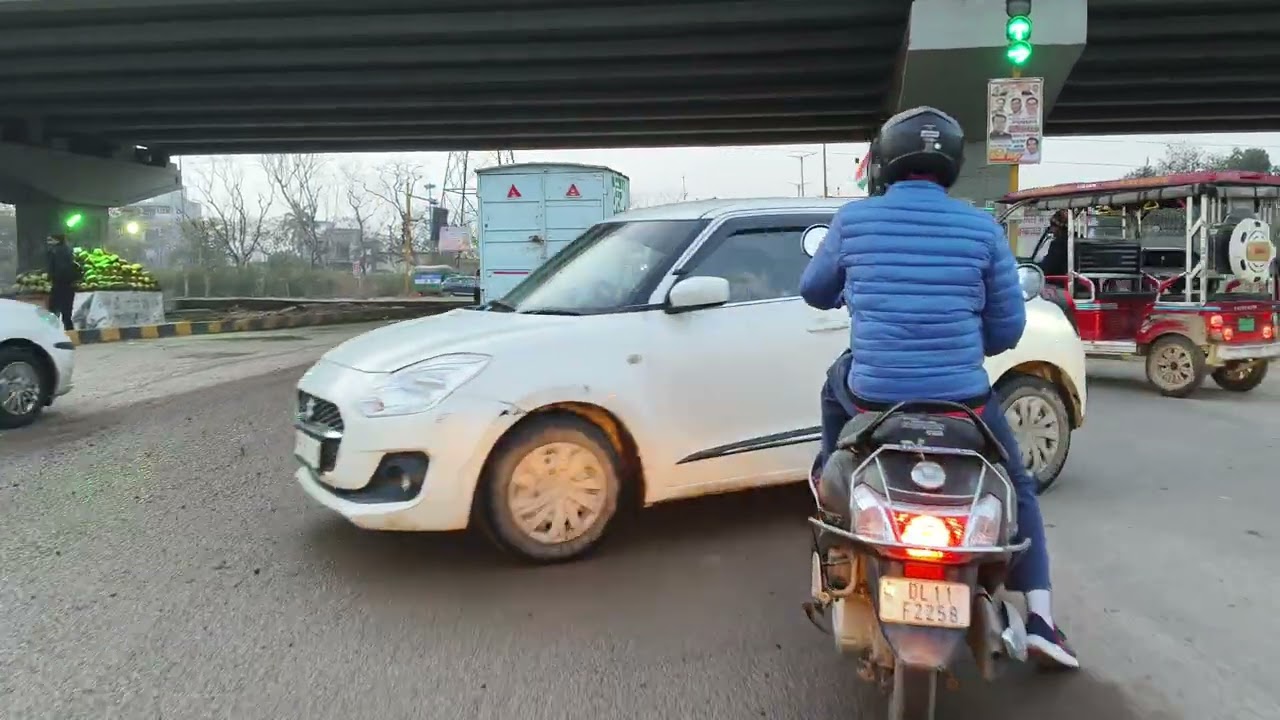 Sector 23 to Kanjhawala Ride 🏍️😍💫