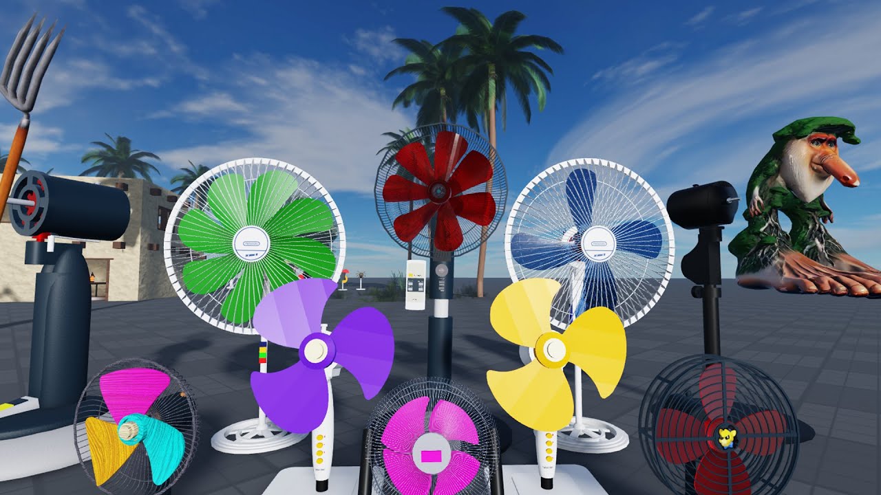 Experiment Wobbly Fan Spinning In Farmhouse | Roblox