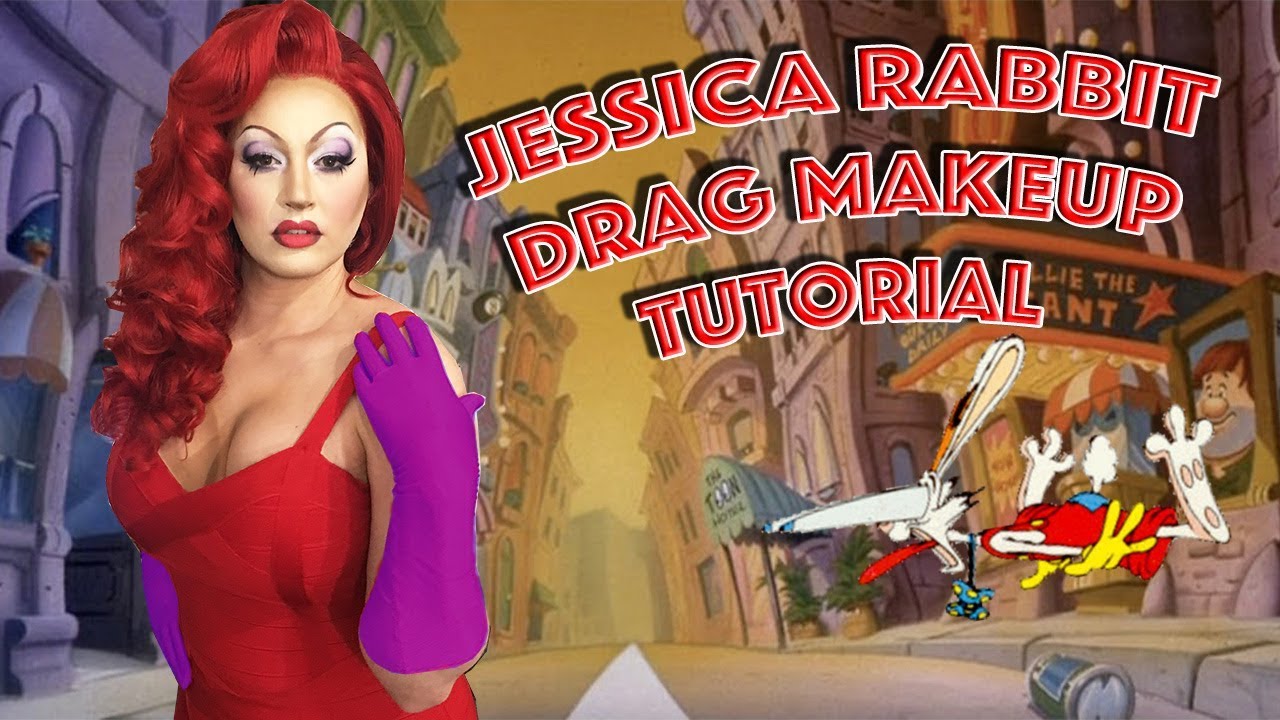 Jessica Rabbit Drag Makeup Transformation with Brow Blocking Tutorial | StyledbyEsther