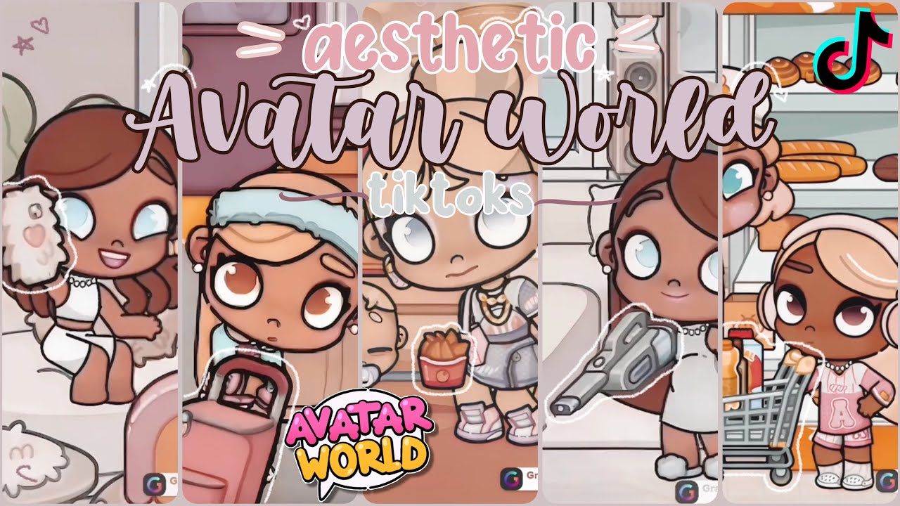 🥑50 minutes of Aesthetic Avatar World (routines, roleplay, cooking etc.)| Avatar World TikToks