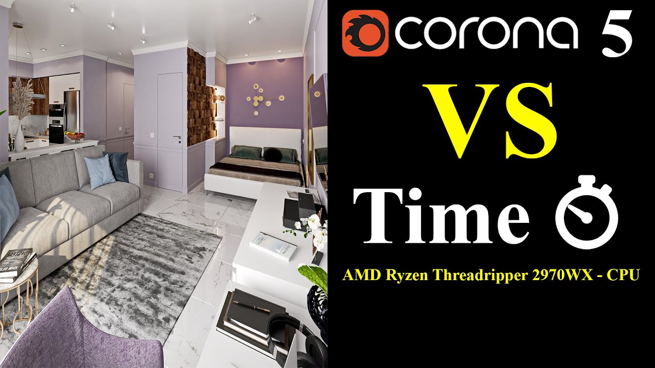 Corona Renderer 5. VS Time. 10 minute Rendering