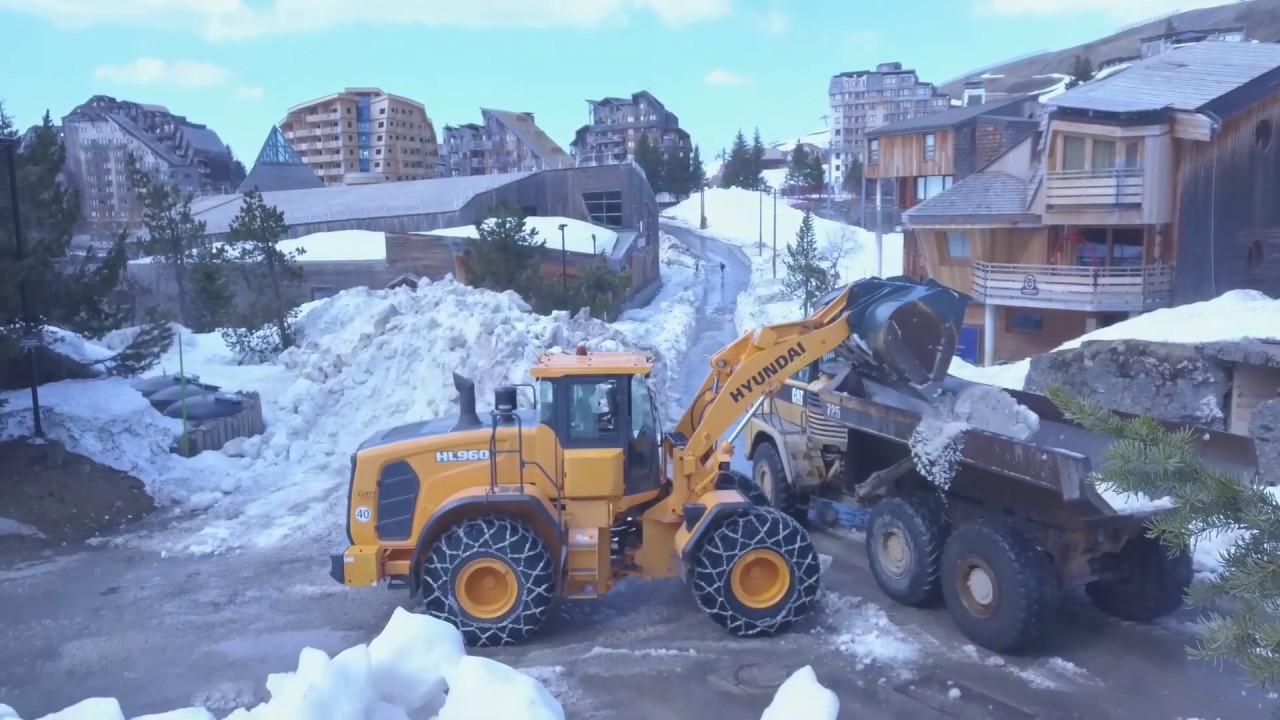 Déneigement Avoriaz 1800 with MavicPro