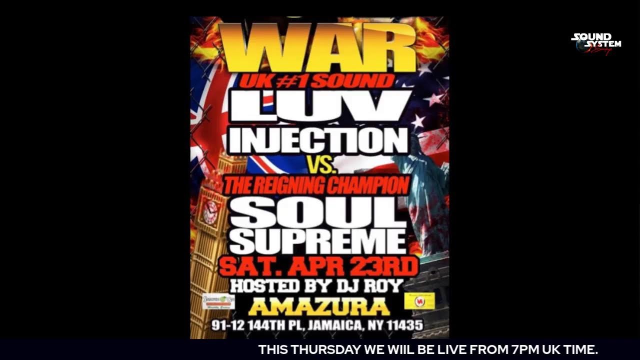 SOUND SYSTEM SUNDAYZ FLASH BACK. SOUL SUPREME VS LUV INJECTION