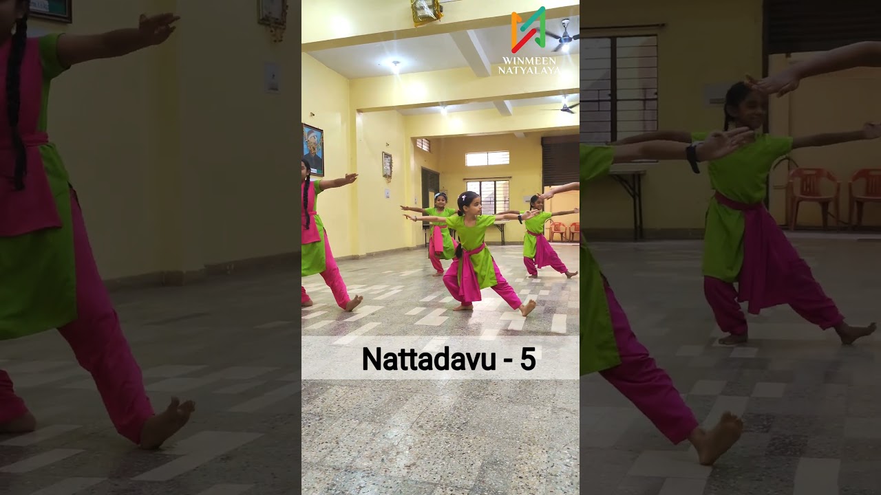 Nattadavu 5 #bharatanatyam #dance #adavu #nattadavu #danceclass #indiandance #classicaldance #dancer