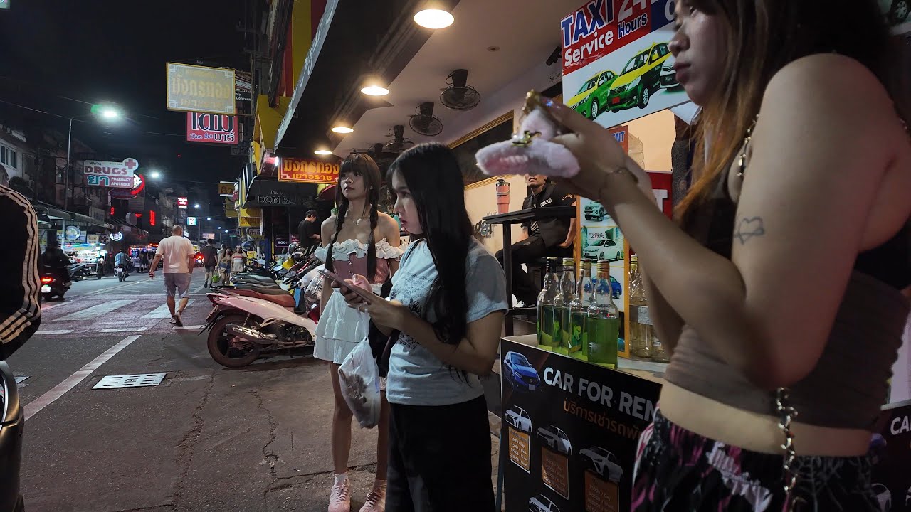 Pattaya Soi Buakhao, LK Metro, Soi Diana, Soi Chayaipoon Nightlife, Thailand -  4K 60FPS