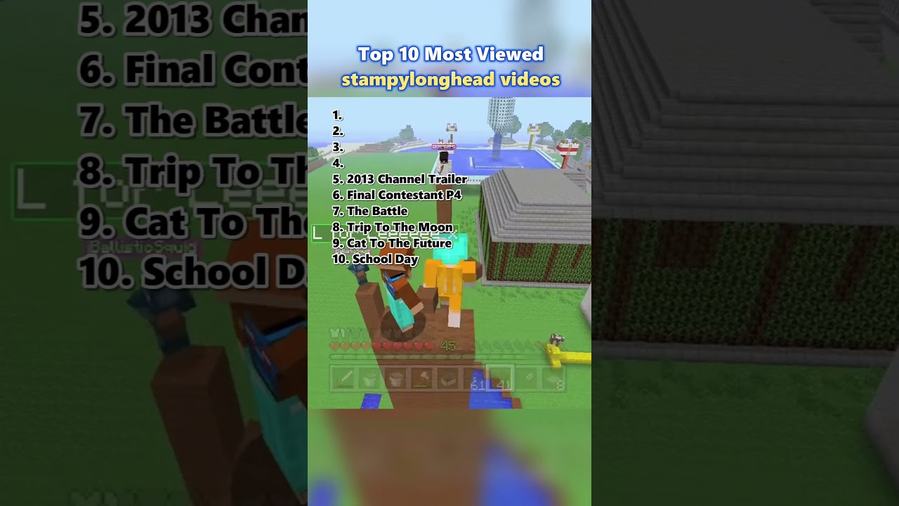 Top 10 Most Viewed stampylonghead videos