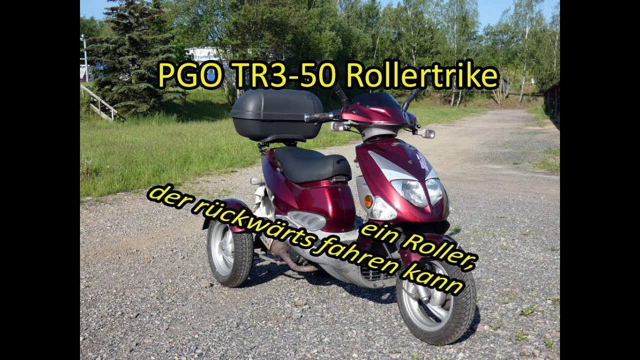 PGO TR3-50 Rollertrike | ein Roller der rückwärts fahren kann