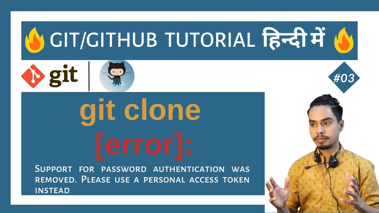 Support For Password Authentication Was Removed. Please Use a Personal Access Token Instead
