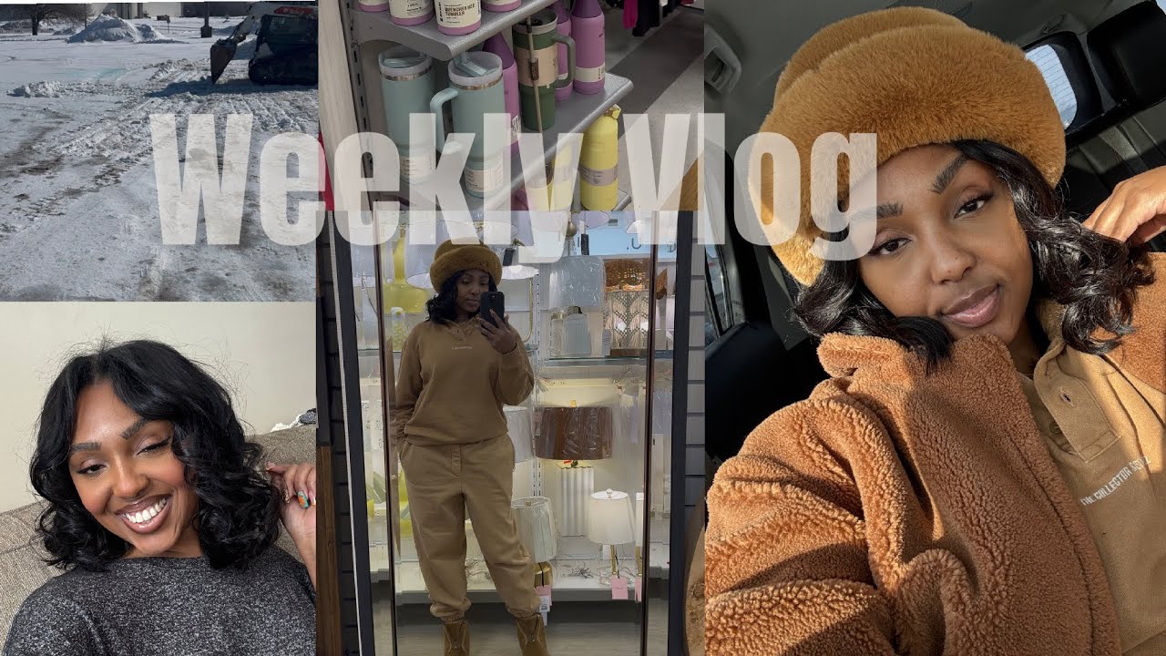 Weekly Vlog | Snow Day + BTS filming + Shopping 