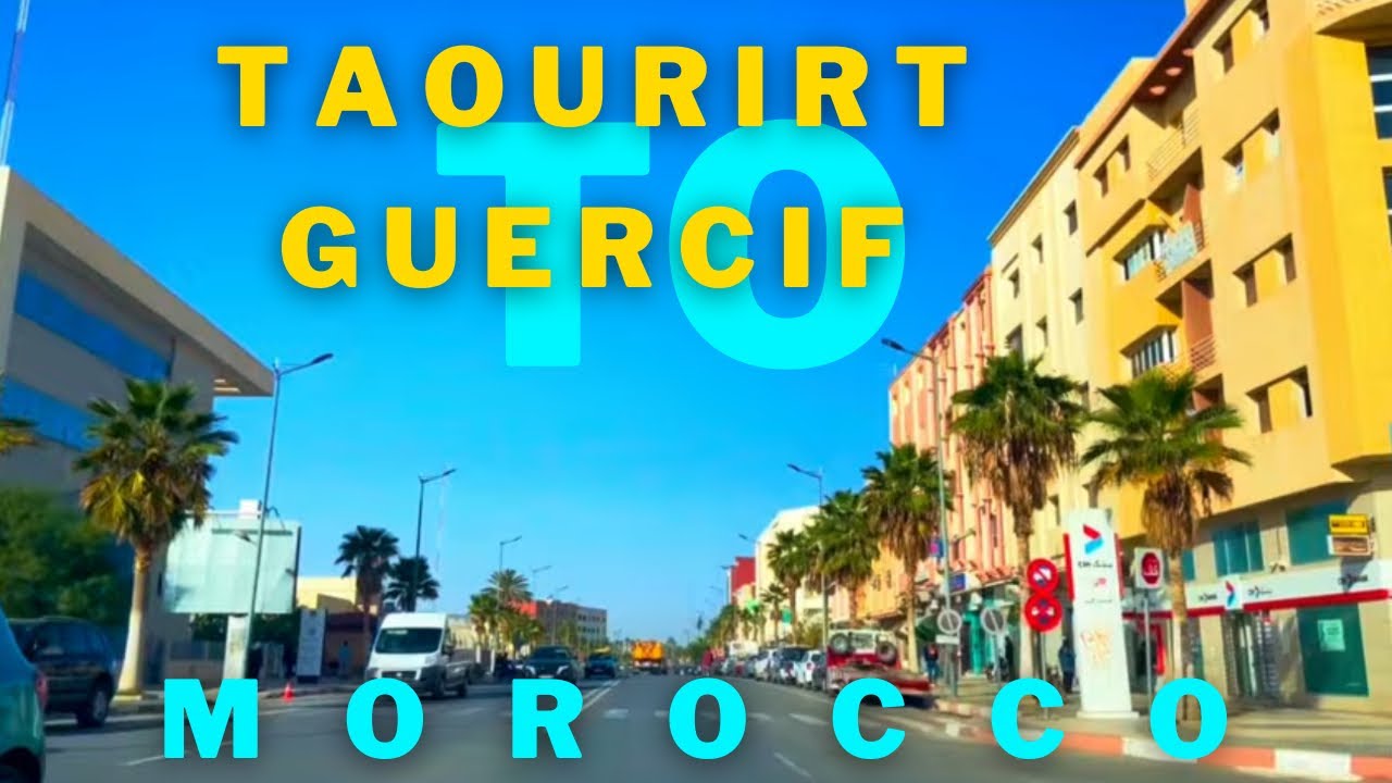 Driving from Taourirt to Guercif Morocco 🇲🇦 December 2024 | video music Person walking