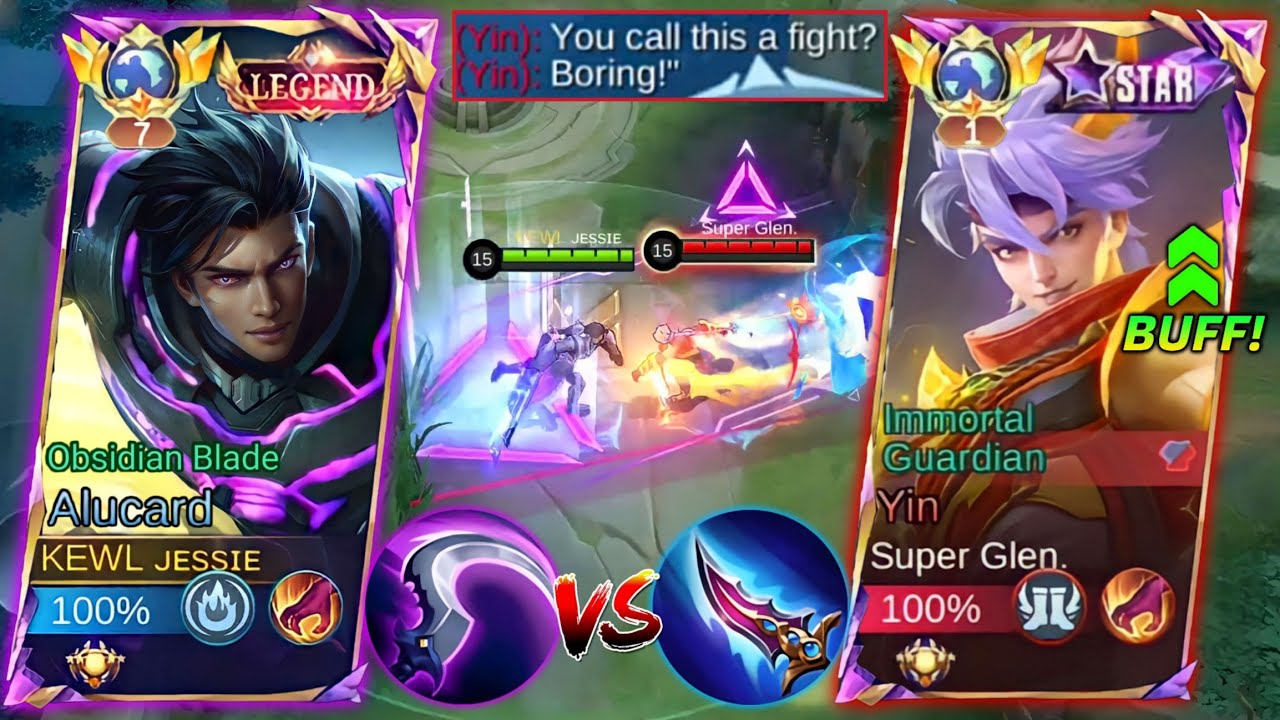 GLOBAL ALUCARD VS BUFFED YIN TRASHTALKER🔥 WHO IS THE KING OF DAMAGE? INTENSE MATCH!