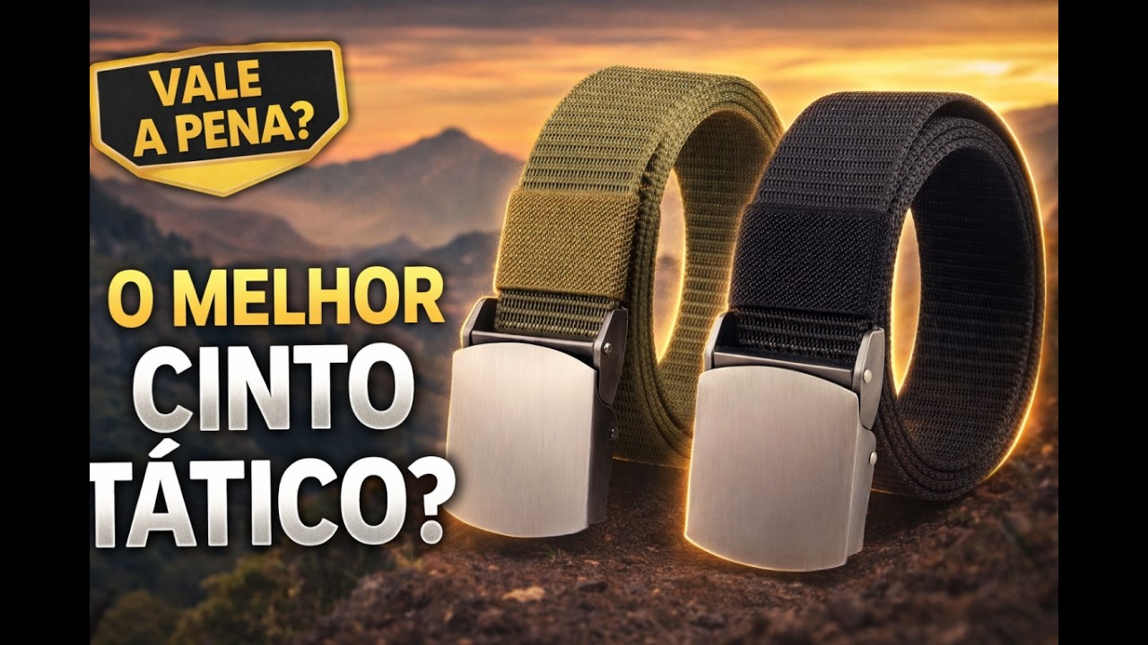 Review cinto tático com fivela de pressão. Material top para usar no dia a dia, em qualquer ocasião.