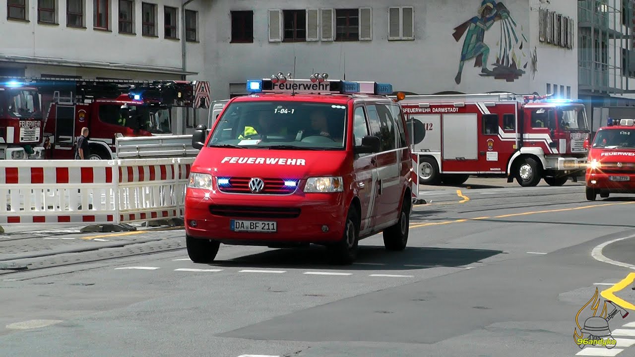 [Scania DLK] ELW-Technischer Einsatzleiter + L&ouml;schzug BF Darmstadt