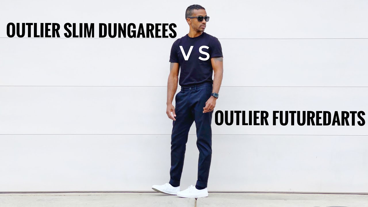 Outlier Slim Dungarees против Outlier FutureDarts — честный обзор.