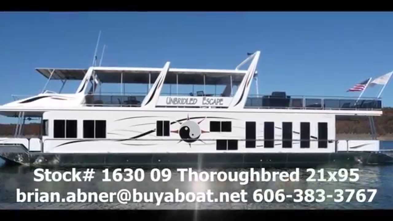 Houseboat  09 Thoroughbred 21x95  from BuyaBoat Net Stock #1630