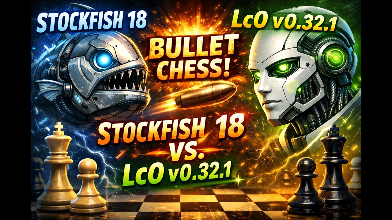 Stockfish 18 vs Lc0 v0.32.1:Bullet Chess Showdown!