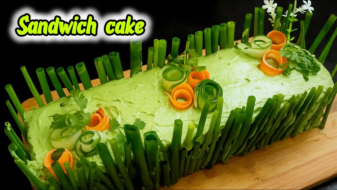 Sandwich cake|No Cook Sandwich Cake Recipe|High Protein Spinach Dip | Bina Gas 10 Minutes|#sandwich