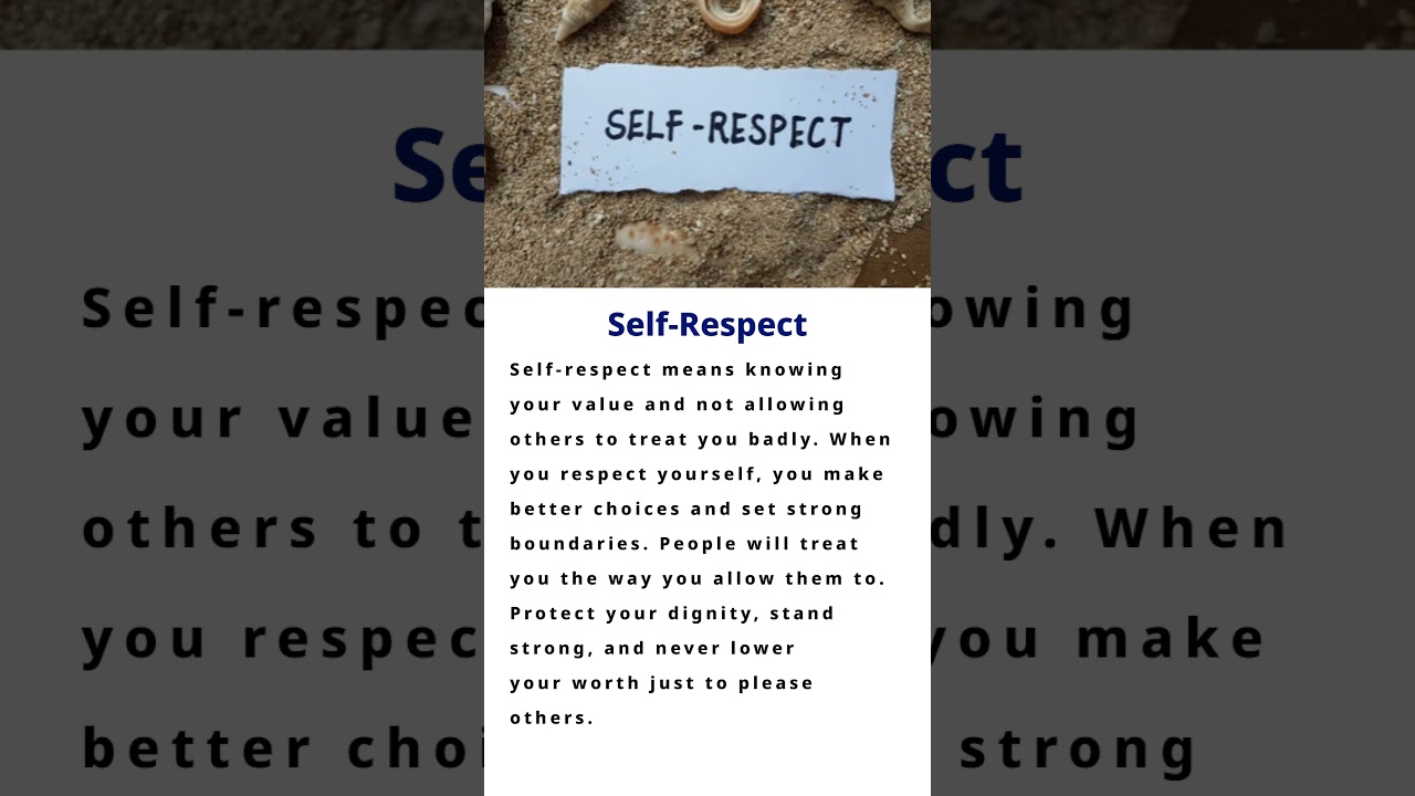 Self-Respect