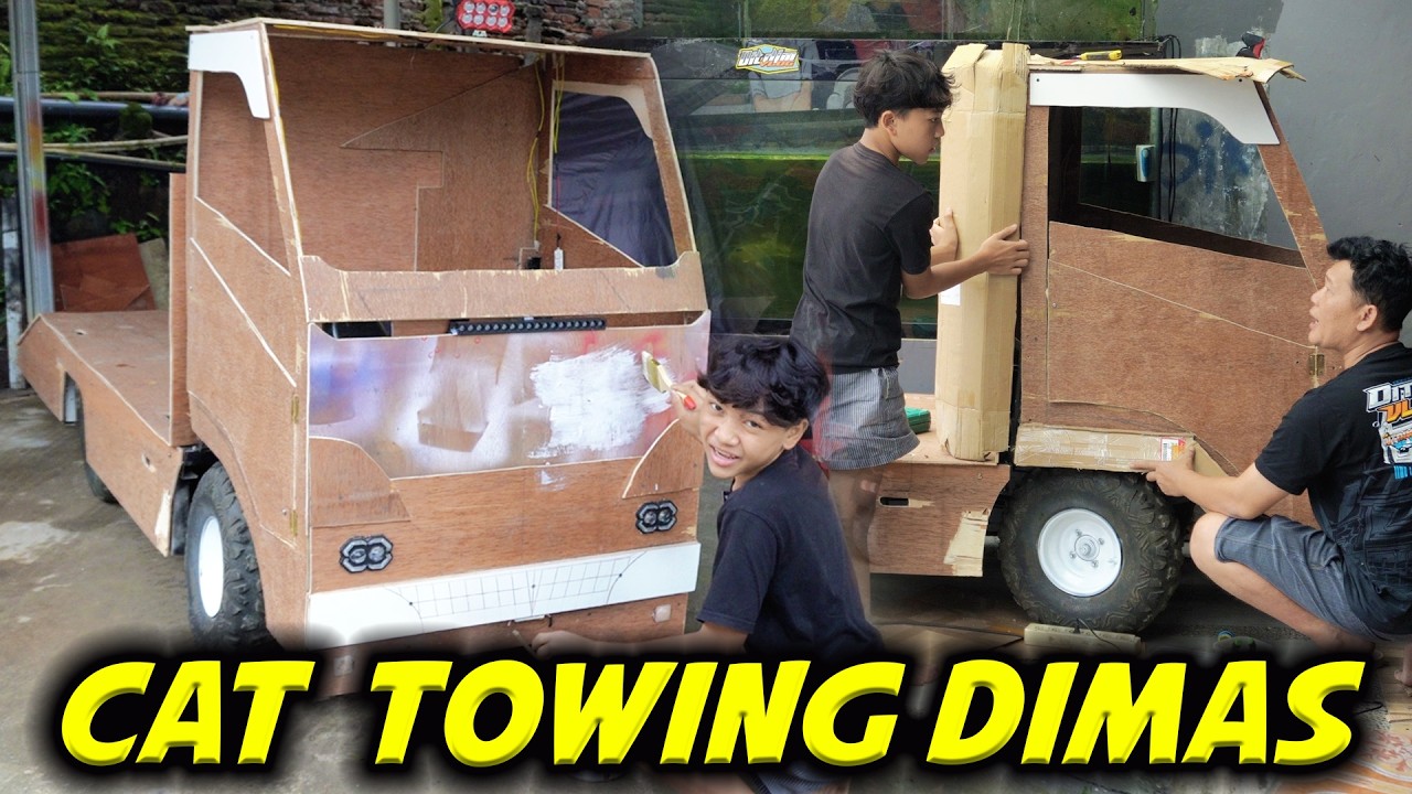 CAT TOWING DIMAS!! JADI MAKIN GANTENG DENGAN WAR TRUK CANTER..😍😍