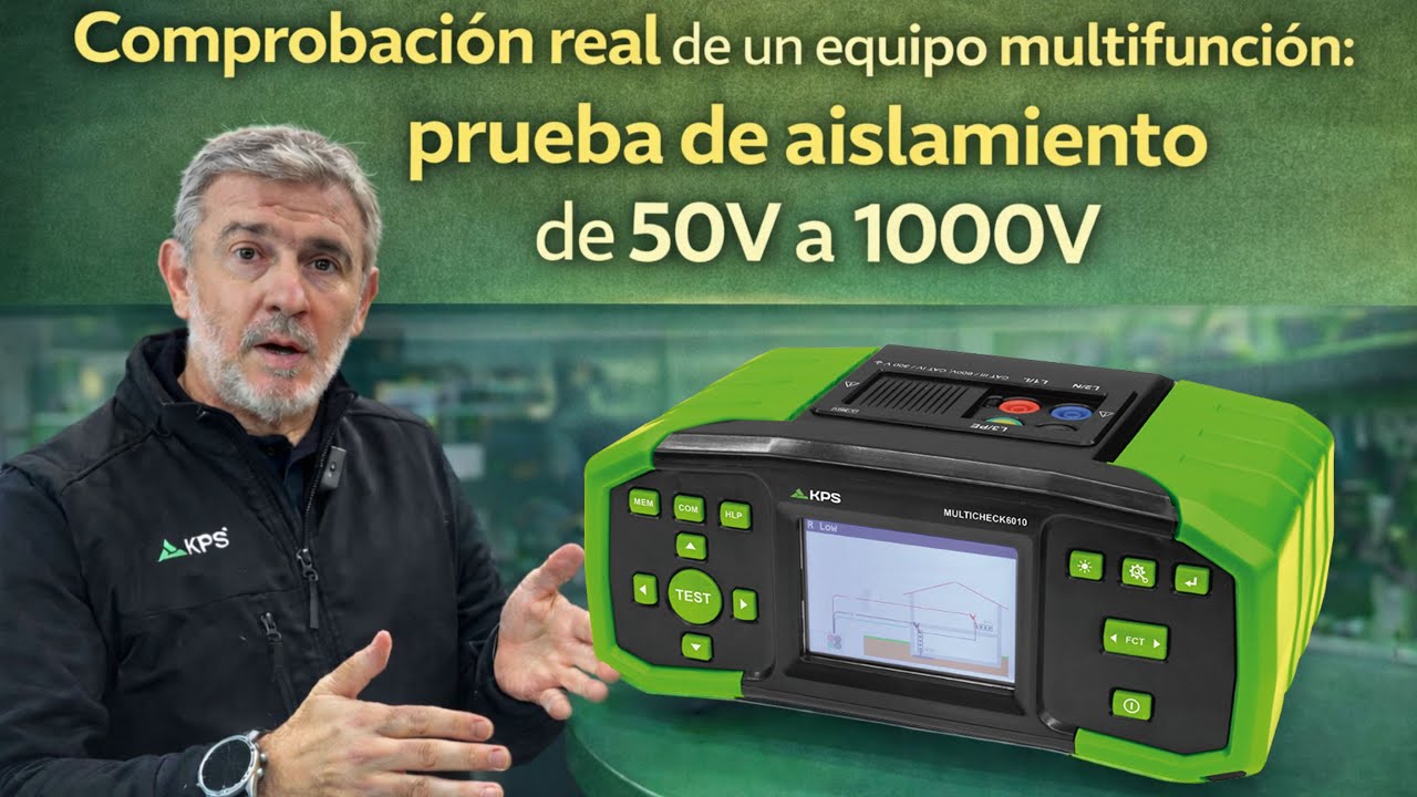 Comprobación real de un equipo multifunción: prueba de aislamiento de 50V a 1000V