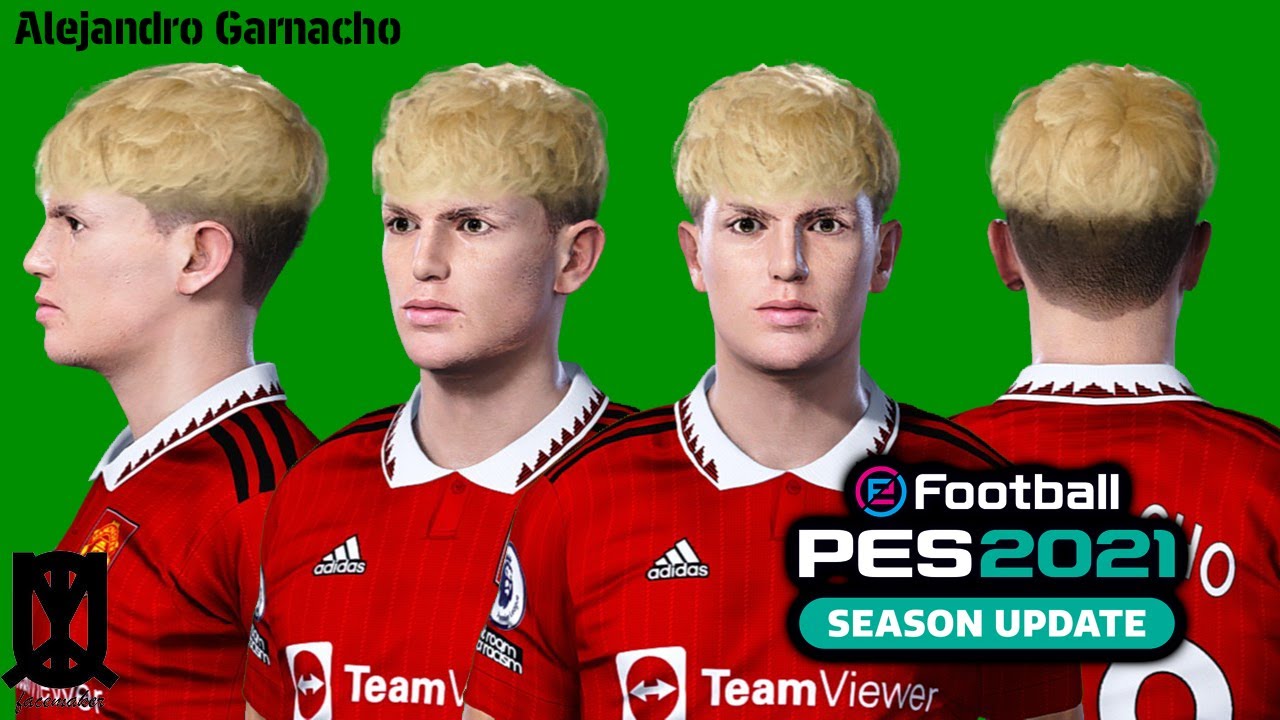 PES2021 - Alejandro Garnacho Face by UQIYA FACEMAKER + 2022 official stats