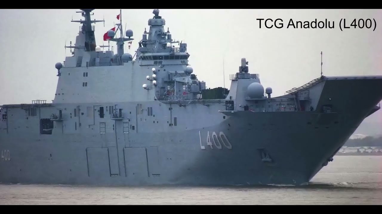 Four Turkish Navy ships  (PART 2)  leaving Southampton UK - Rare Military Visit