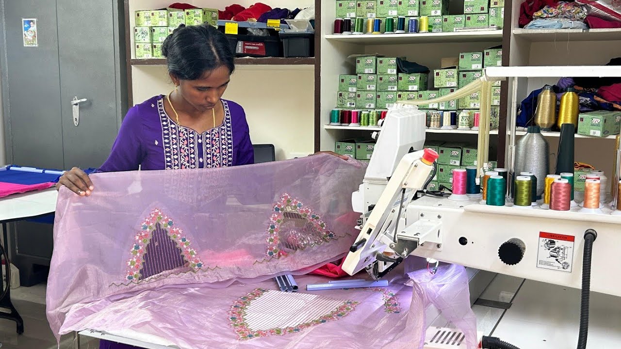 ఇలా చేస్తే ఇక finshing లో maggam కూడా పనికి రాదు net computer embroidery design