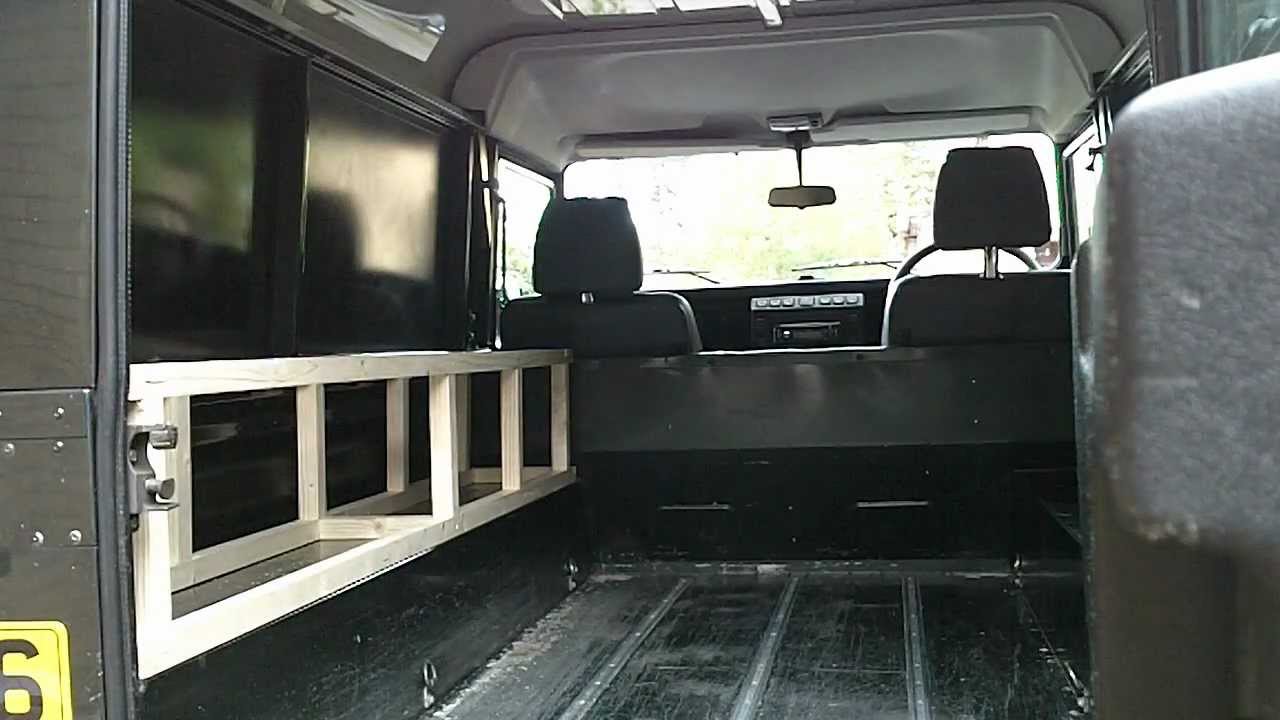 Landrover conversion, fit-out, to Campervan