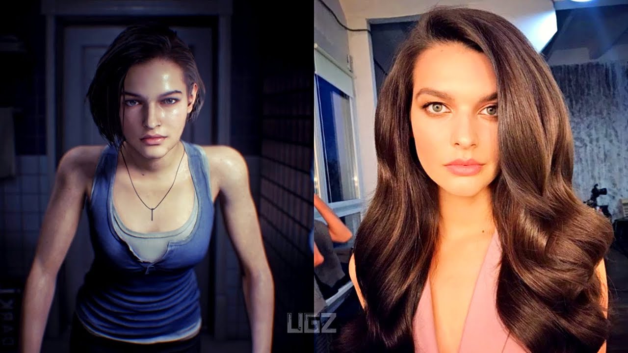 All Real Face Models Behind Resident Evil 3 Remake Characters (Jill Valentine - Sasha Zotova)