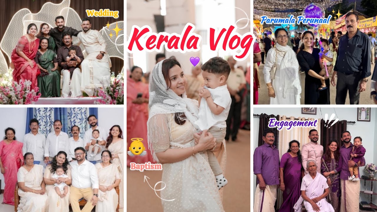 Kerala Vlog: Parumala Perunaal, Family Functions, Baptism, Wedding etc| Vlog No-49 #kerala #travel 