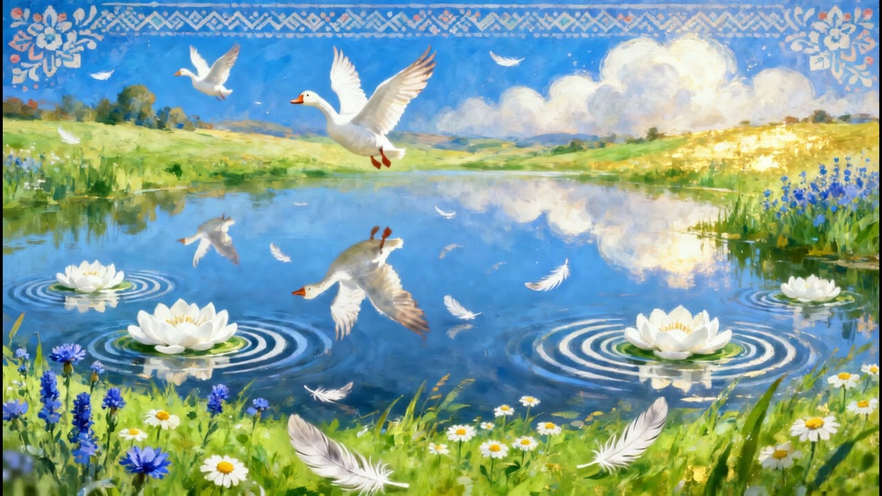 🟢 Білі гуси ✍ Олександр Олесь ©️ 💙💛