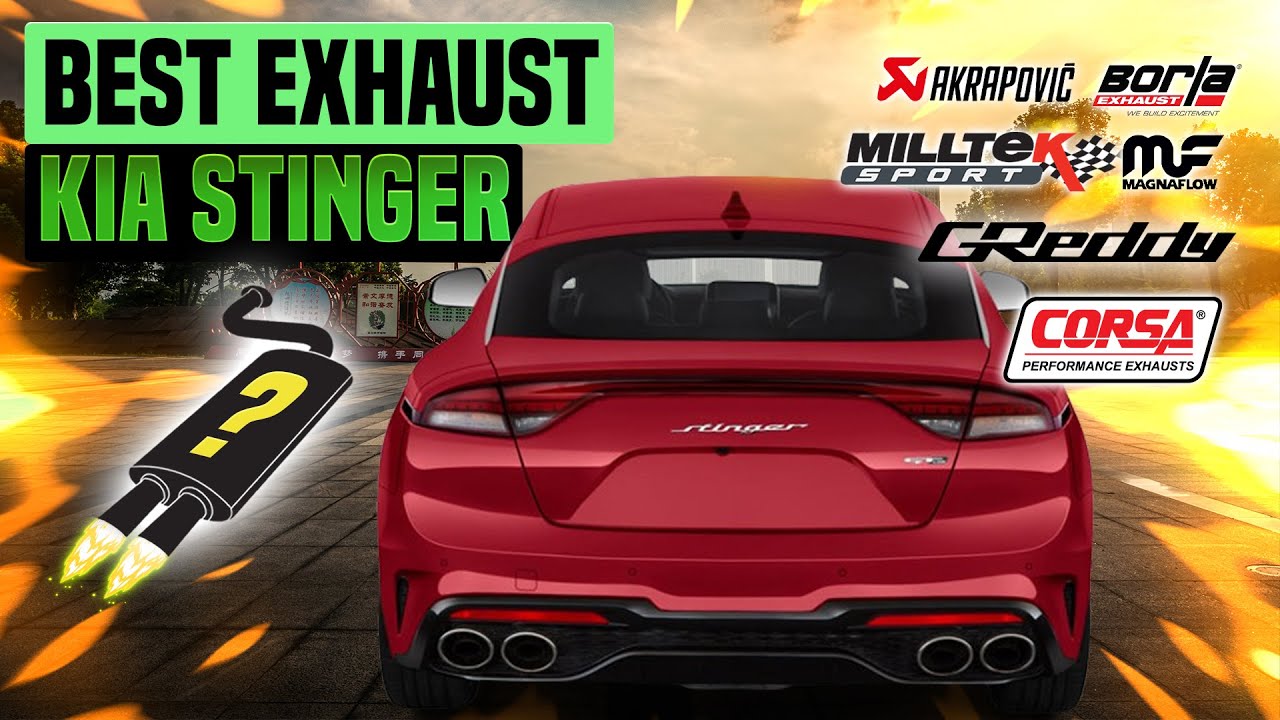 KIA Stinger Exhaust Sound V6 🔥 Twin Turbo,Straight Pipe,Review,Acceleration,Stock,Borla,Upgrade+