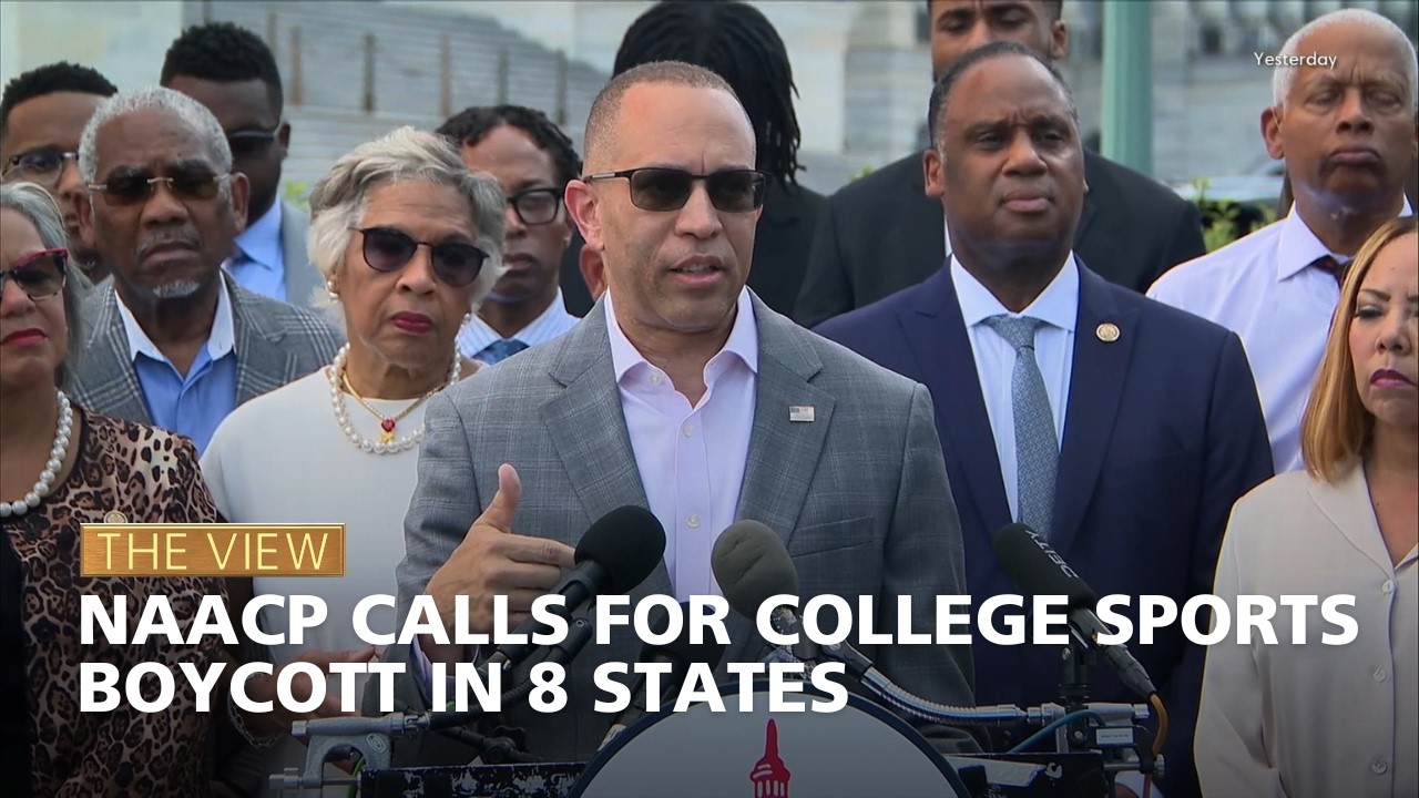 NAACP Calls for College Sports Boycott in 8 States | The View