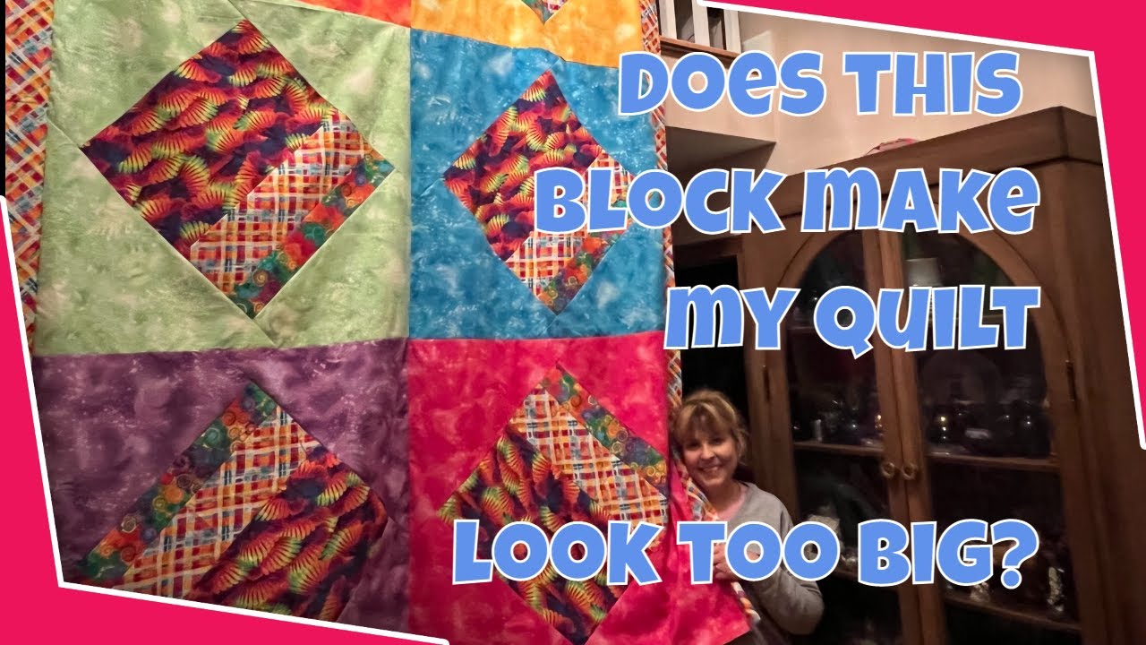 Big Blocks Quilt Pattern Featuring a Square in a Square