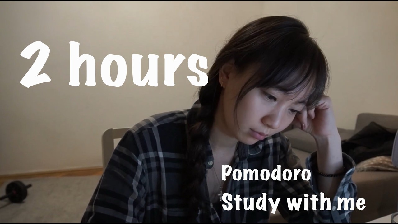雑談あり/ 海外医学生と2時間ポモドーロ勉強耐久【Study With Me】