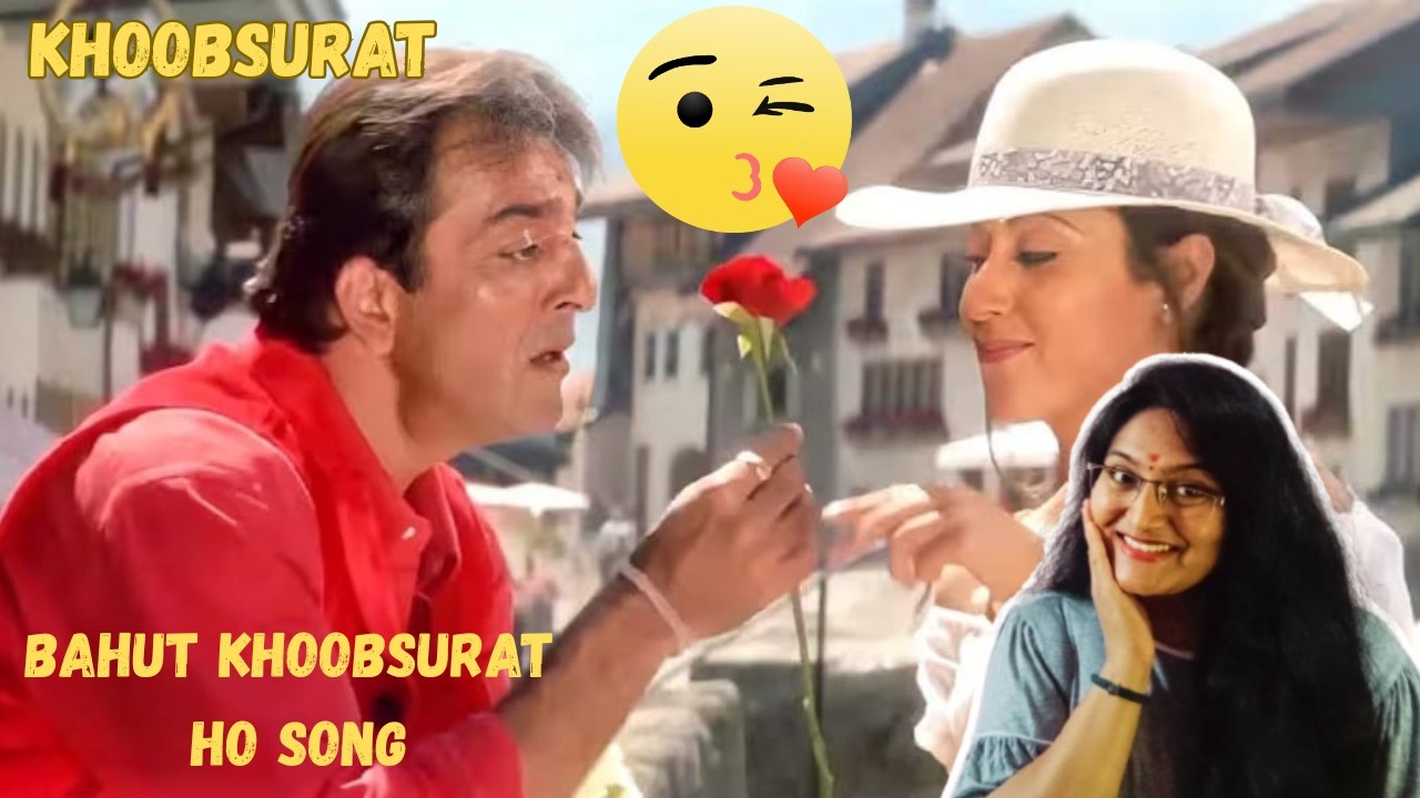 BAHUT KHOOBSURAT HO SONG REACTION | KHOOBSURAT | SANJAY DUTT | URMILA | ABHIJEET | JATIN-LALIT