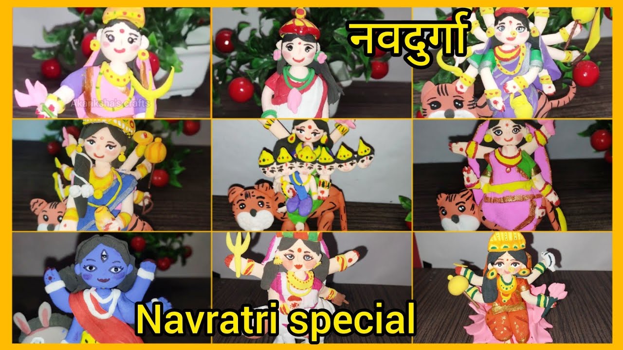 Nav Durga Doll's Makeover/Mahishasur Mardini Doll/नवदुर्गा गुड़िया