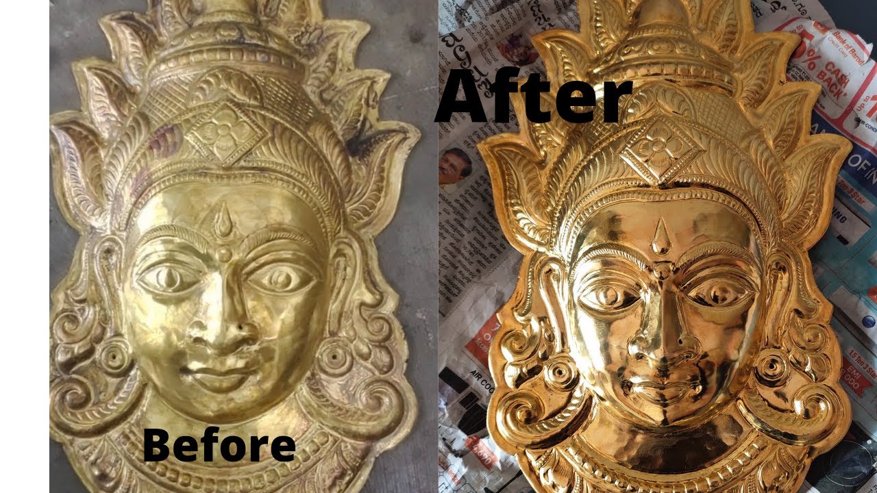 How to polish Brass Pooja idols/polished