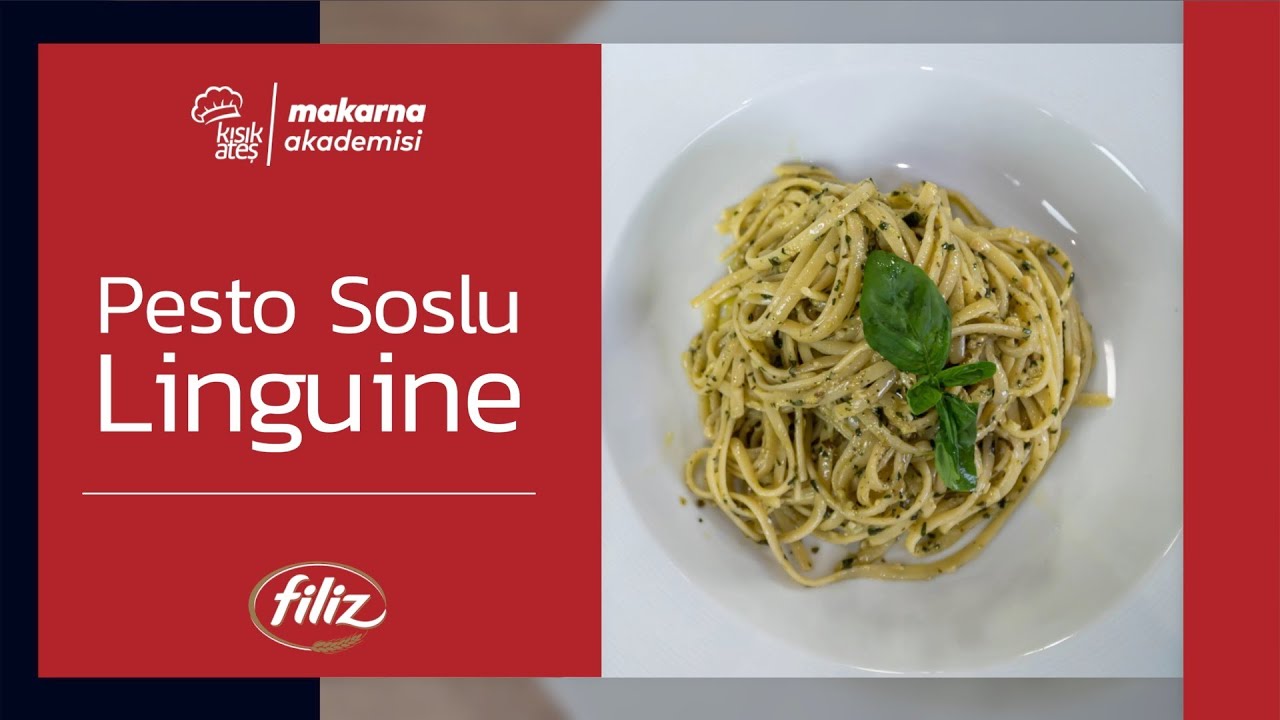 Klasik İtalyan Sosları ve Makarna Tarifleri - Pesto Soslu Linguine Tarifi #kısıkateşakademi #makarna