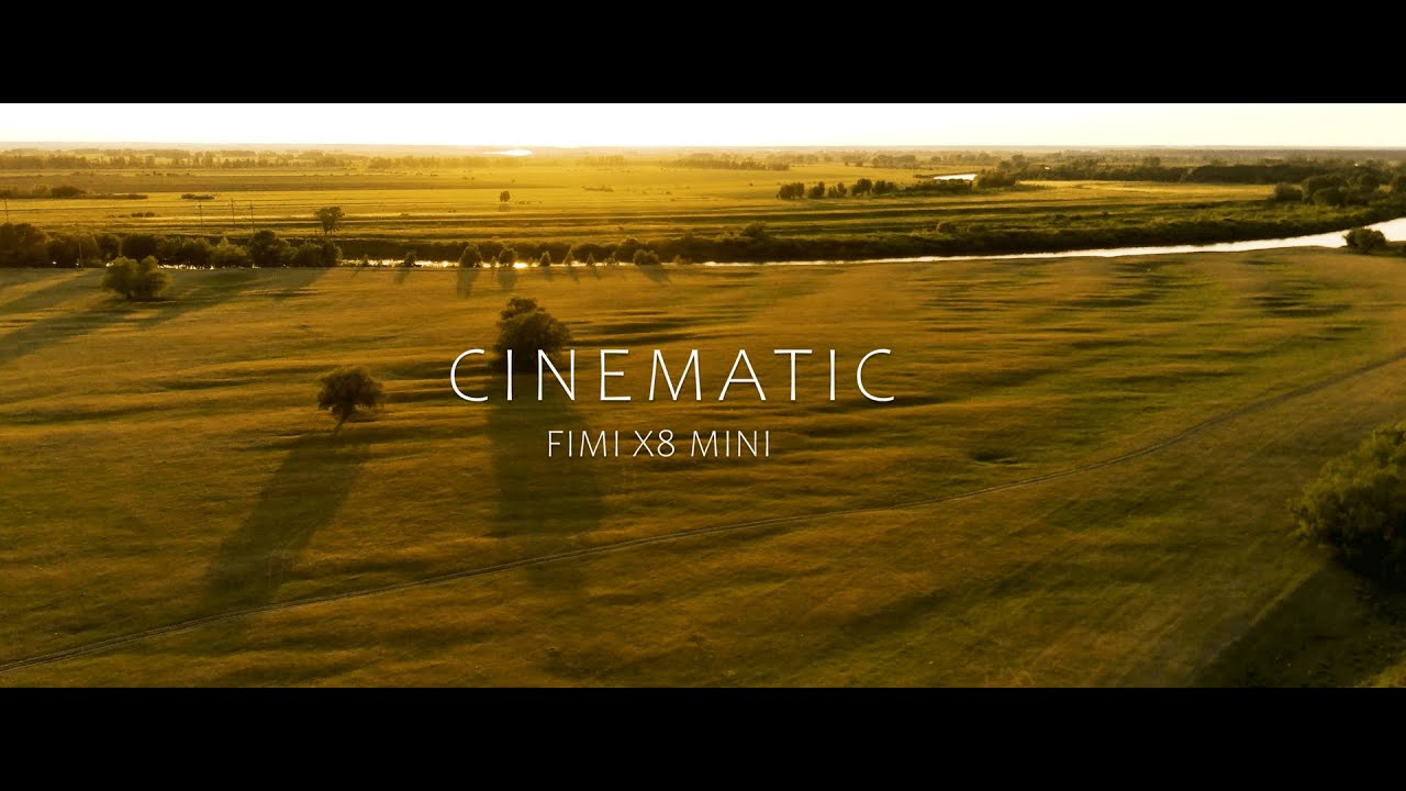 Cinematic video by Fimi X8 Mini - Warm Sunset Near River