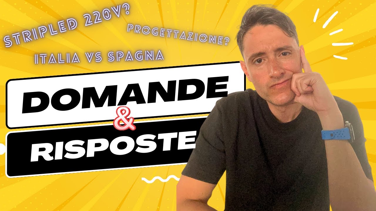 😰 DOMANDE E RISPOSTE | Stripled a 220V, Fiera, Progettazione  #architettura #design #design