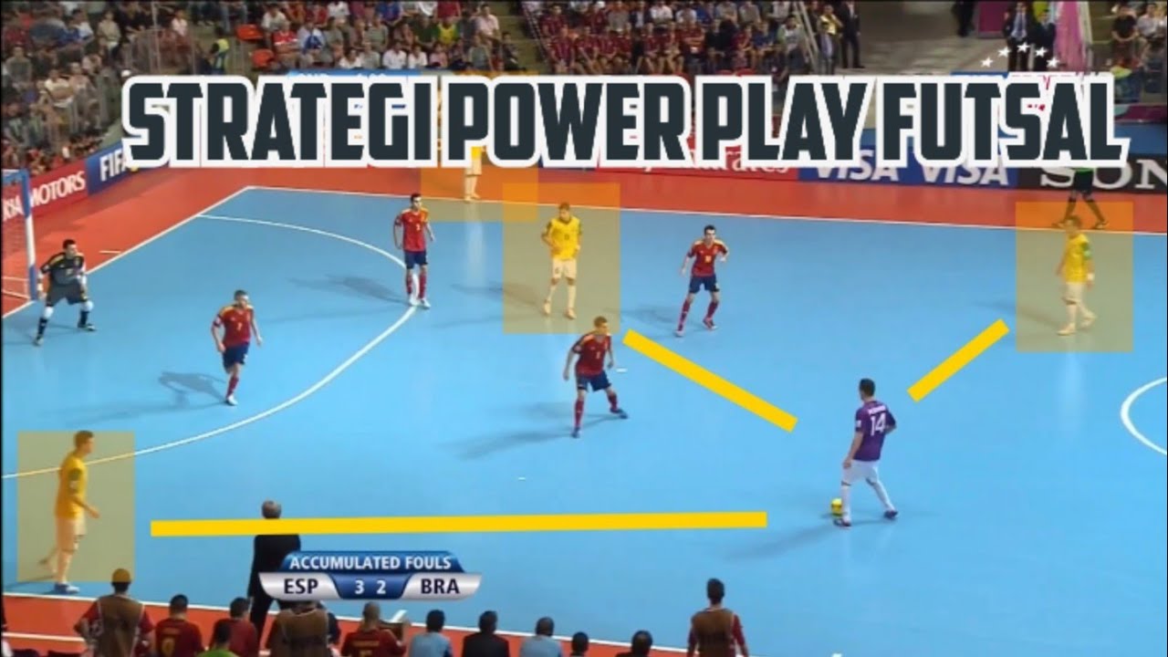 Skema Power Play Futsal | Strategi Timnas Brazil vs Spanyol di FIFA Futsal World Cup 2012 Final