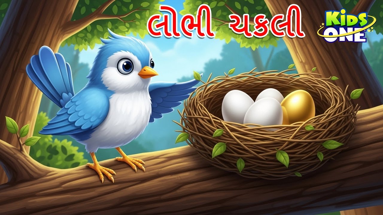 લોભી ચકલી | lobhi chakli | Gujarati Moral Story | Navi Varta | Gujarati Varta | Gujarati Cartoon