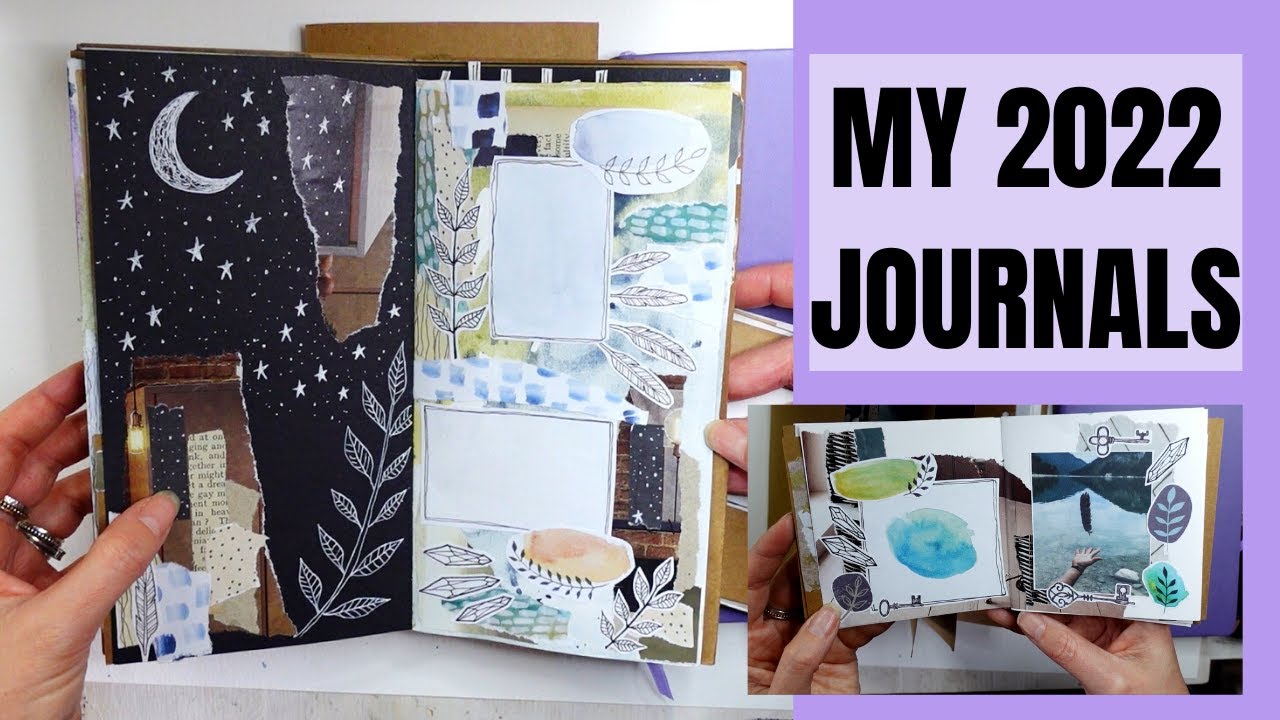 My journals for 2022, bullet journal and handmade journal ideas