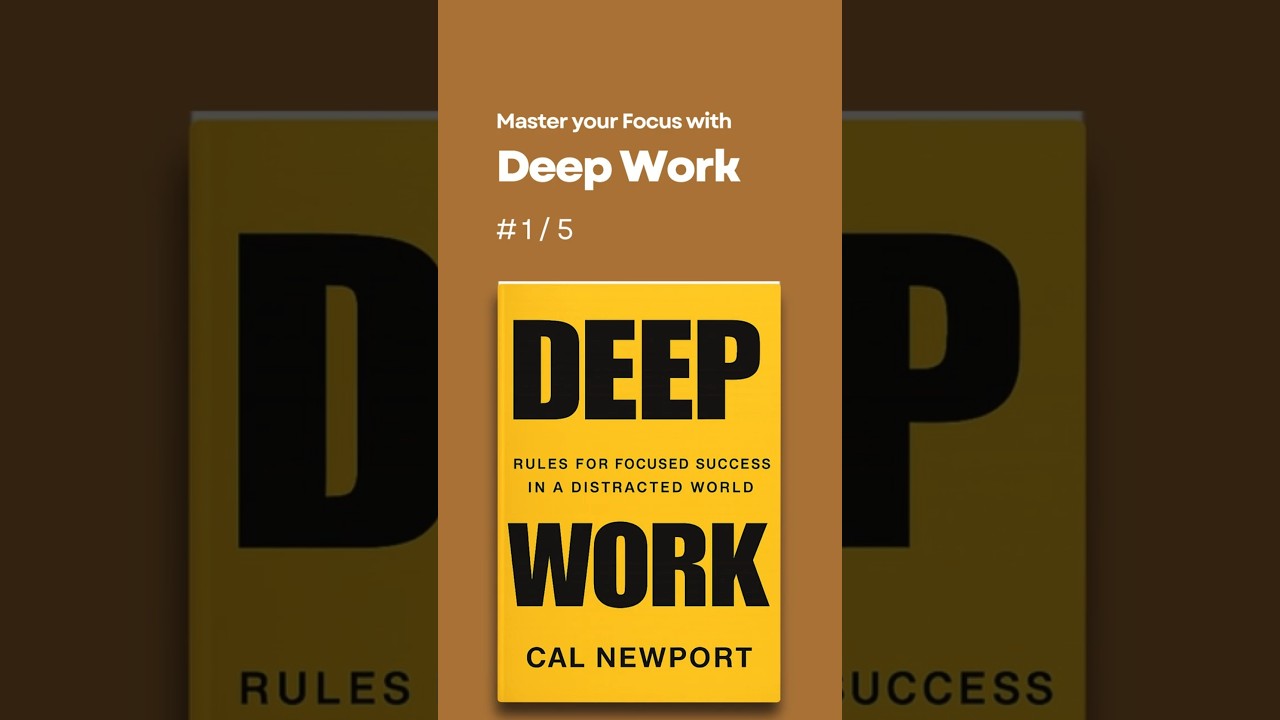 #1  Master your Focus with Deep Work #evolvedaily #mevolve #Focus #ProductivityTips #MindfulWork