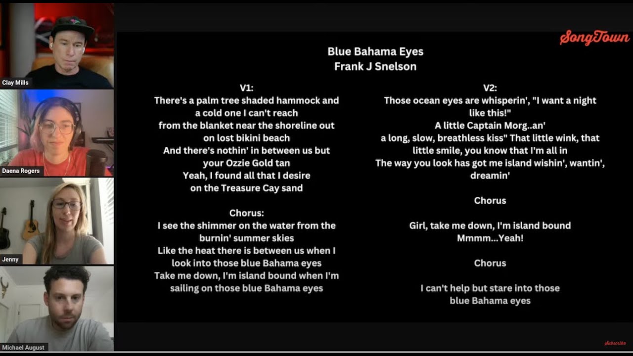 Reviewing Your Original Songs Live with Top Music Publishers!