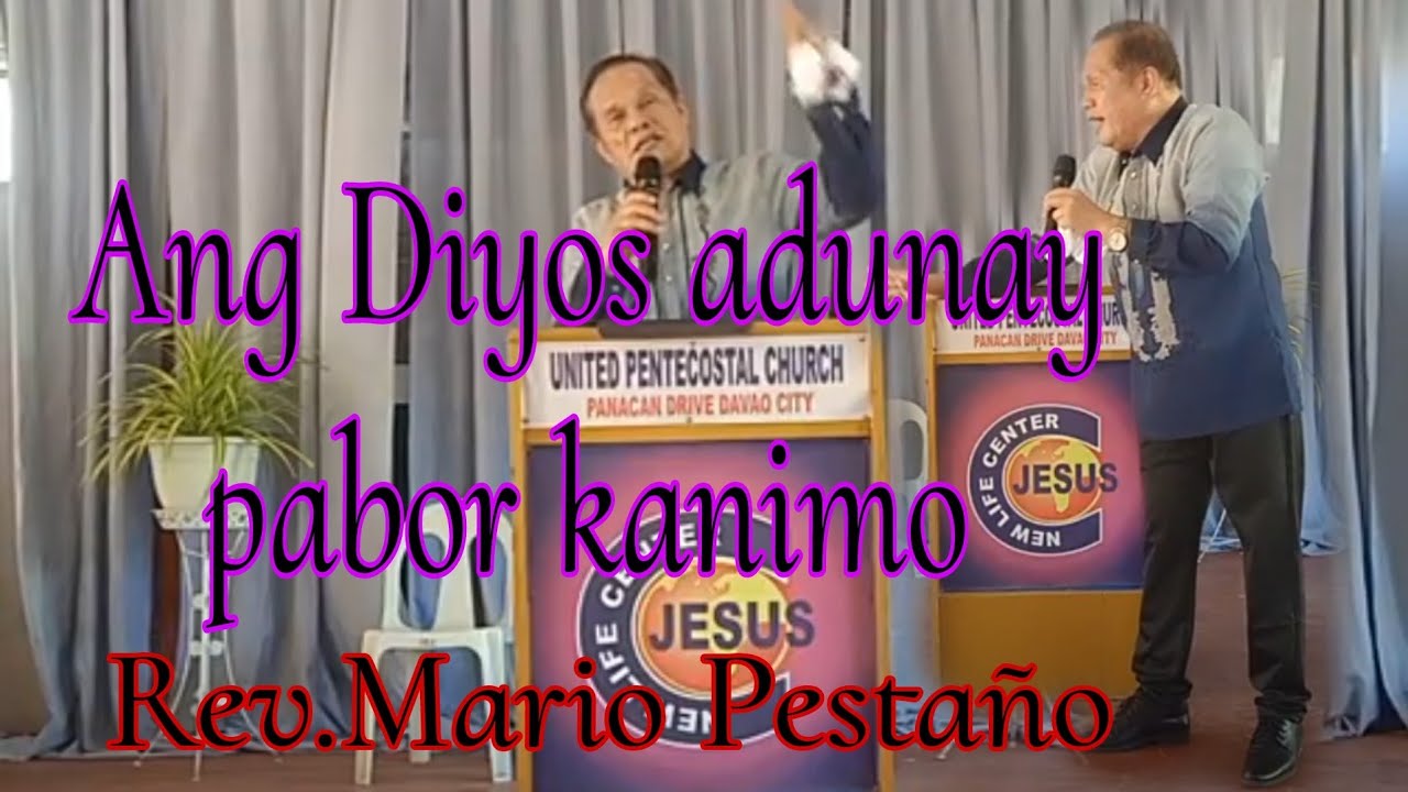 Rev.Mario Pestaño preaching