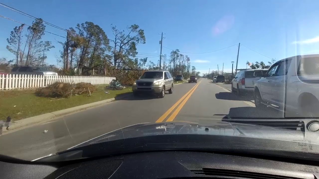 Hurricane Michael Aftermath Drive-By Footage - Lynn Haven, Florida